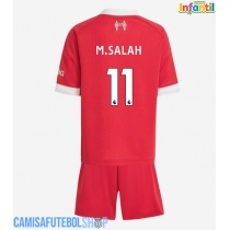 Camisa de time de futebol Liverpool Mohamed Salah #11 Replicas 1º Equipamento Infantil 2025-26 Manga Curta (+ Calças curtas)